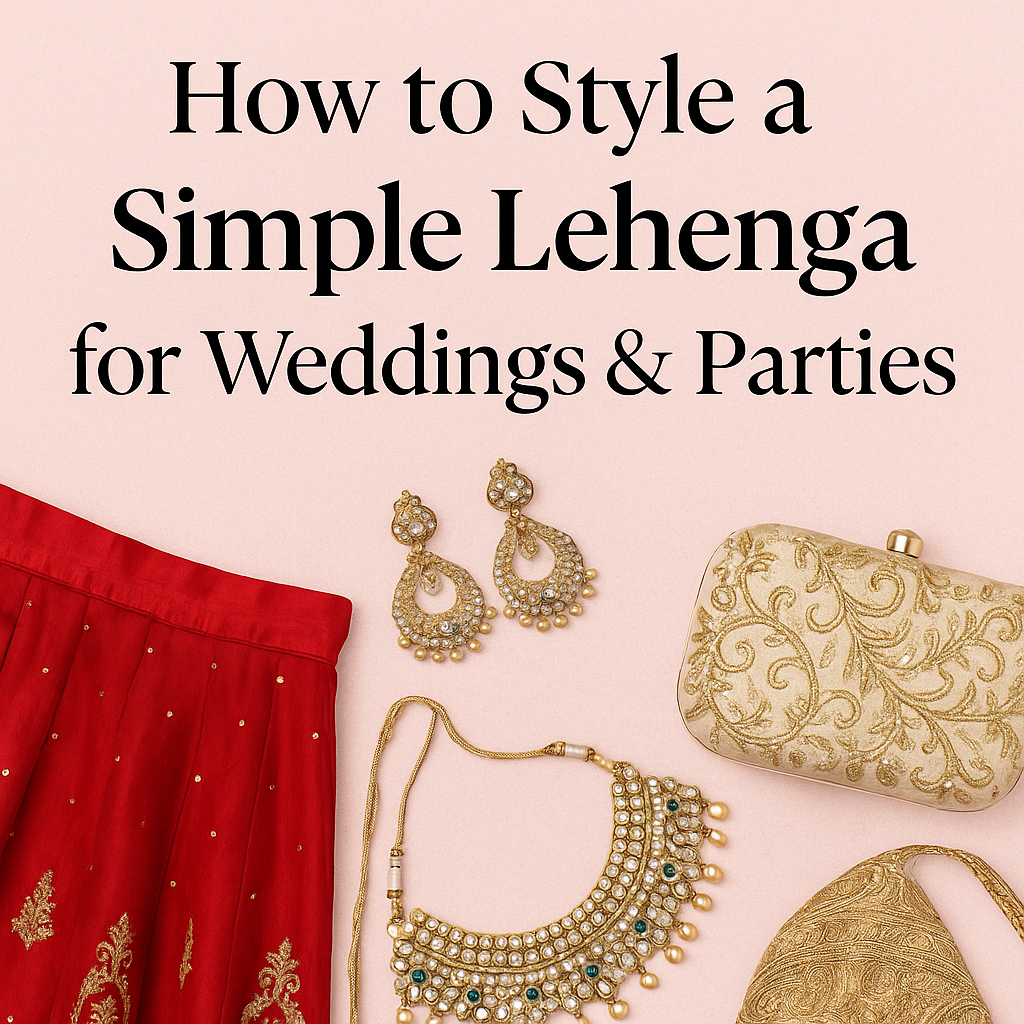 Make a Statement with a Simple Lehenga – Here's How!