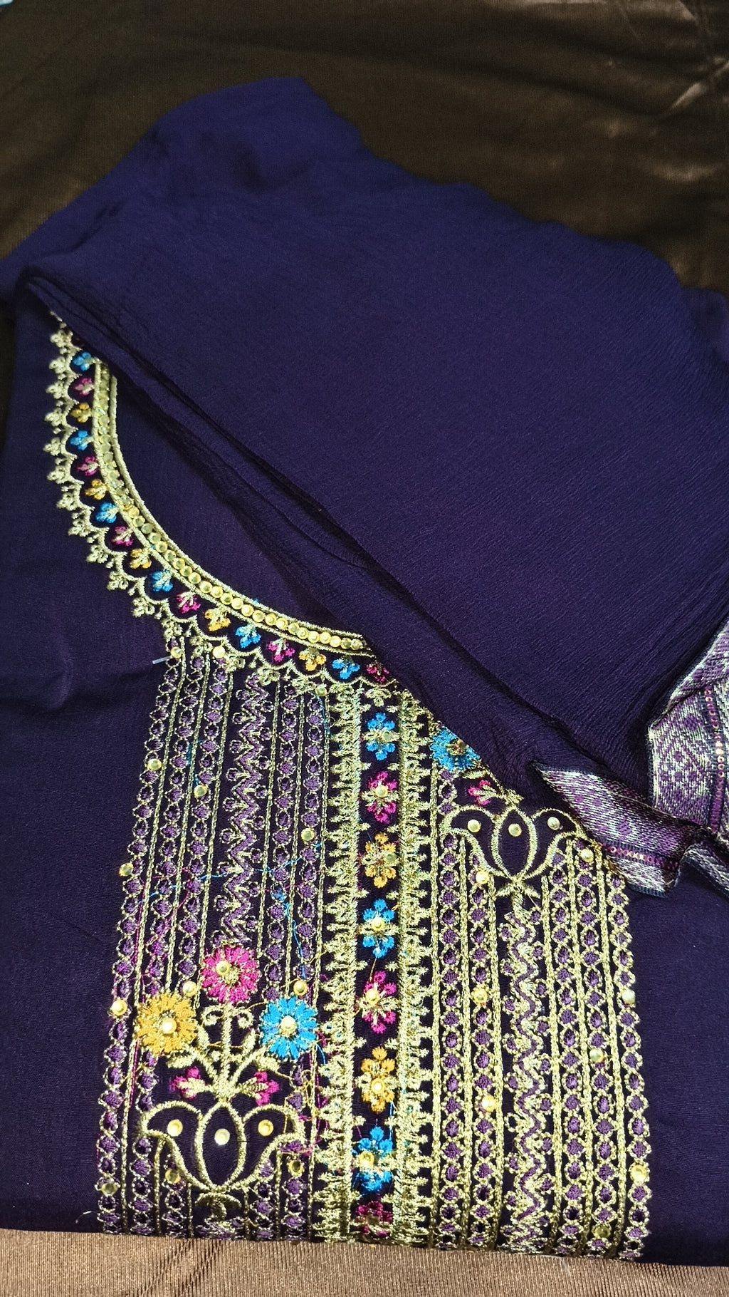 Royal Purple Embroidered Suit