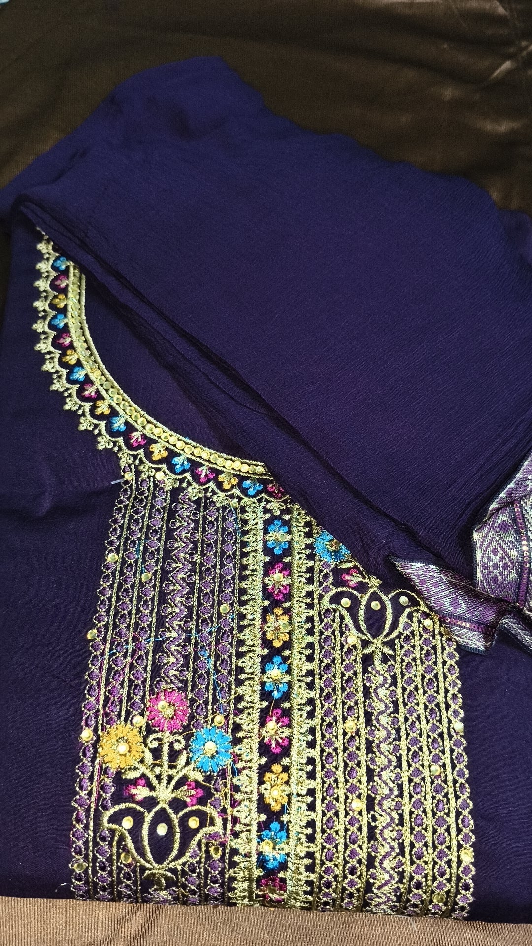 Royal Purple Embroidered Suit