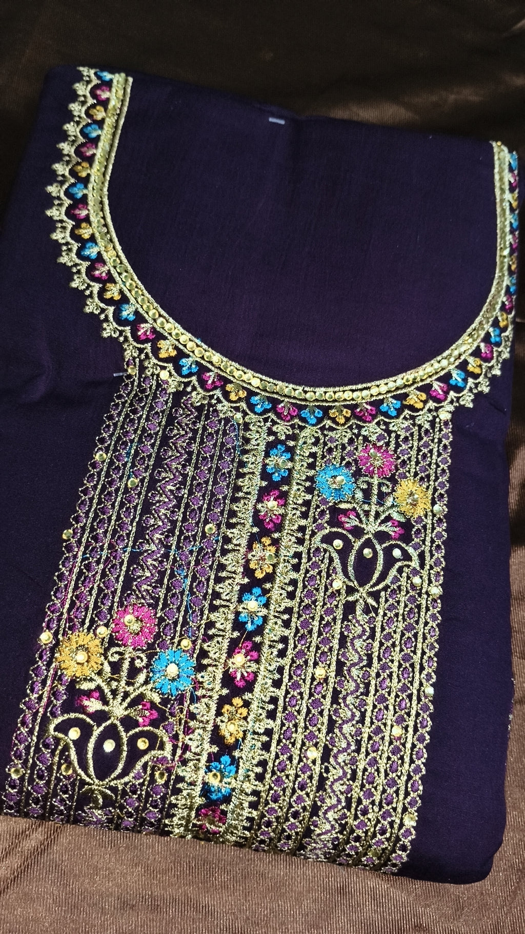 Royal Purple Embroidered Suit