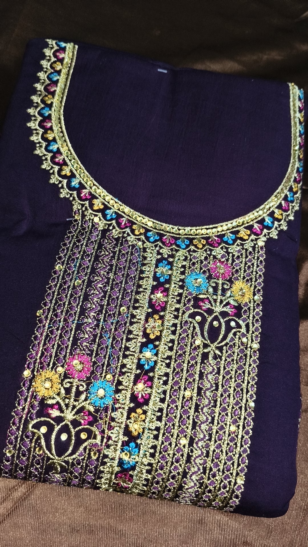 Royal Purple Embroidered Suit